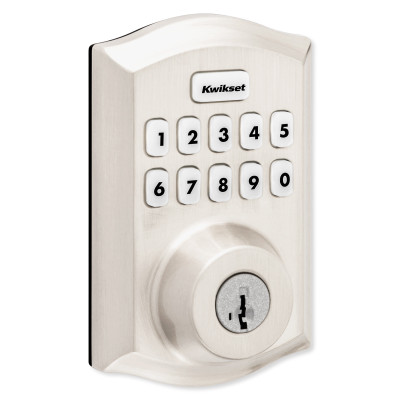 Kwikset 620 Z-Wave 700 Traditional Keypad Smart Lock with Home Connect, Satin Nickel